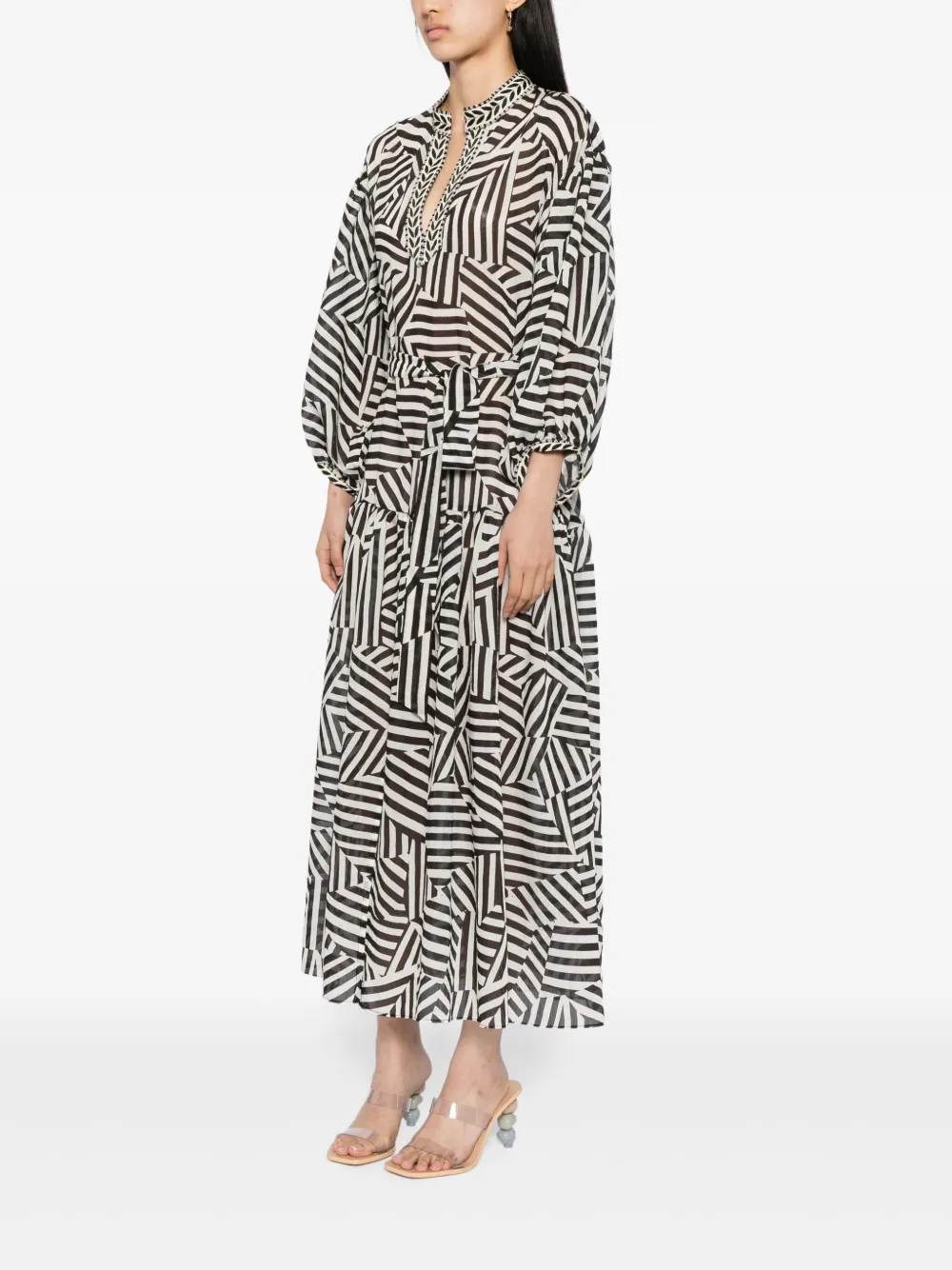 Bambah Geo jurk Zwart