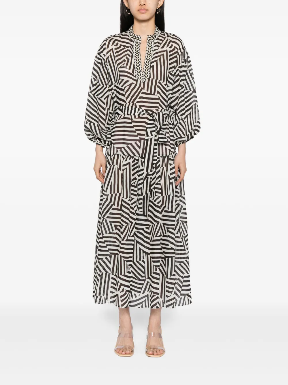 Bambah Geo jurk - Zwart