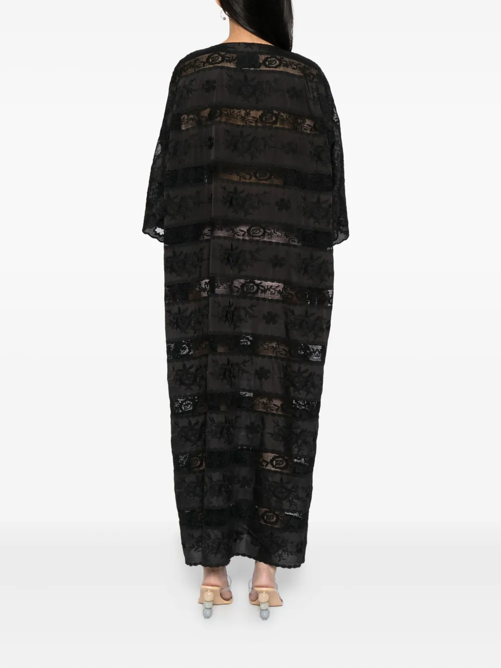 Bambah Lotis maxi-jurk Zwart