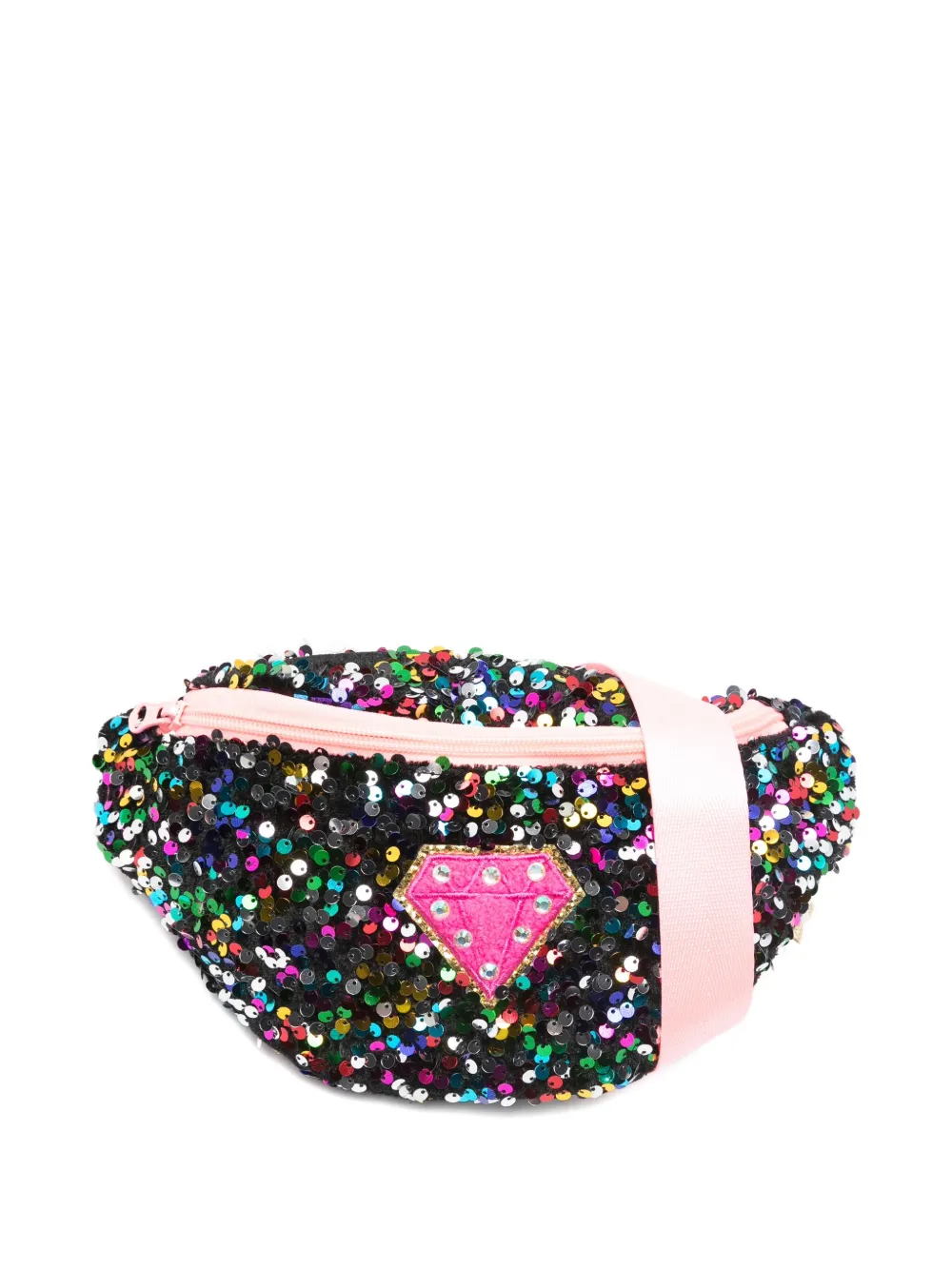 Billieblush Kids' Embellished-details Belt Bag In Black