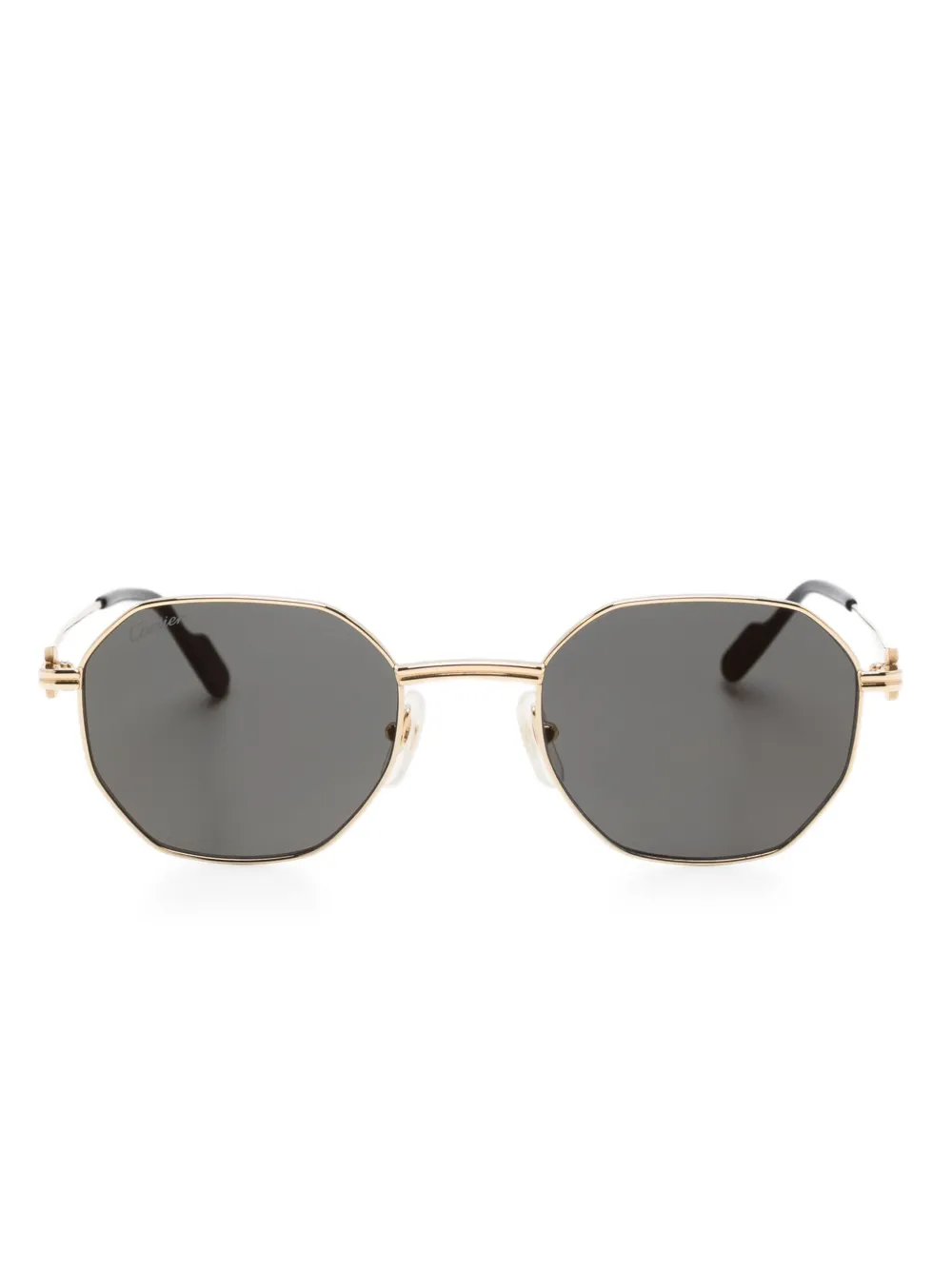 Cartier geometric-frame sunglasses | Gold | Image 1
