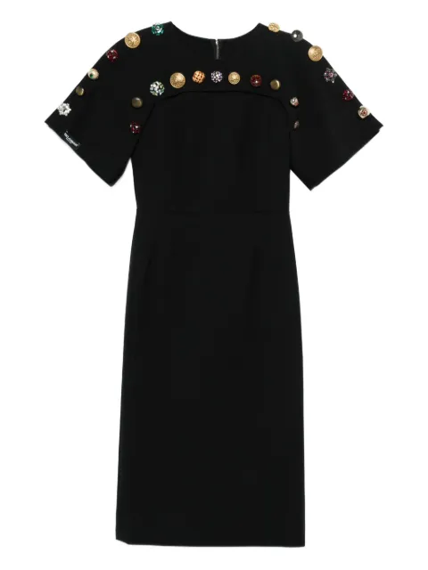 Dolce & Gabbana Pre-Owned button-embellished A-line mini dress