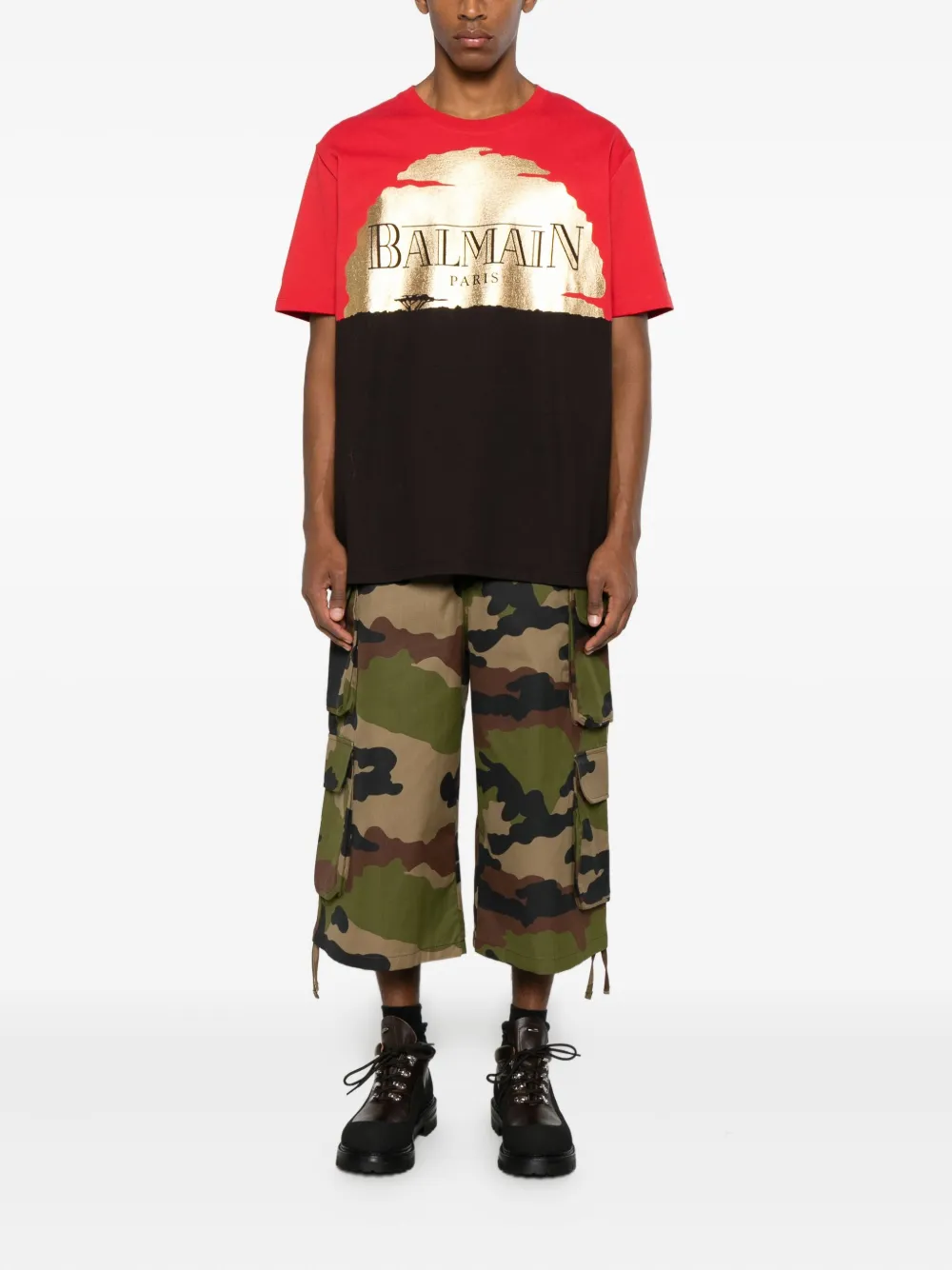 Balmain Pre-Owned playera con atardecer estampado en colaboración con Disney | Image 2