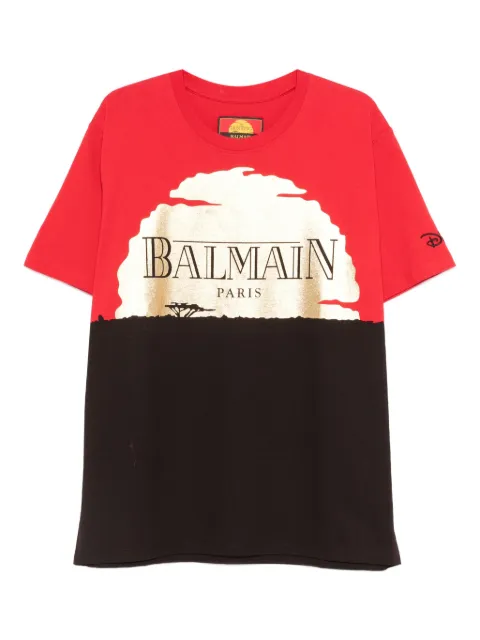 Balmain Pre-Owned playera con atardecer estampado en colaboración con Disney