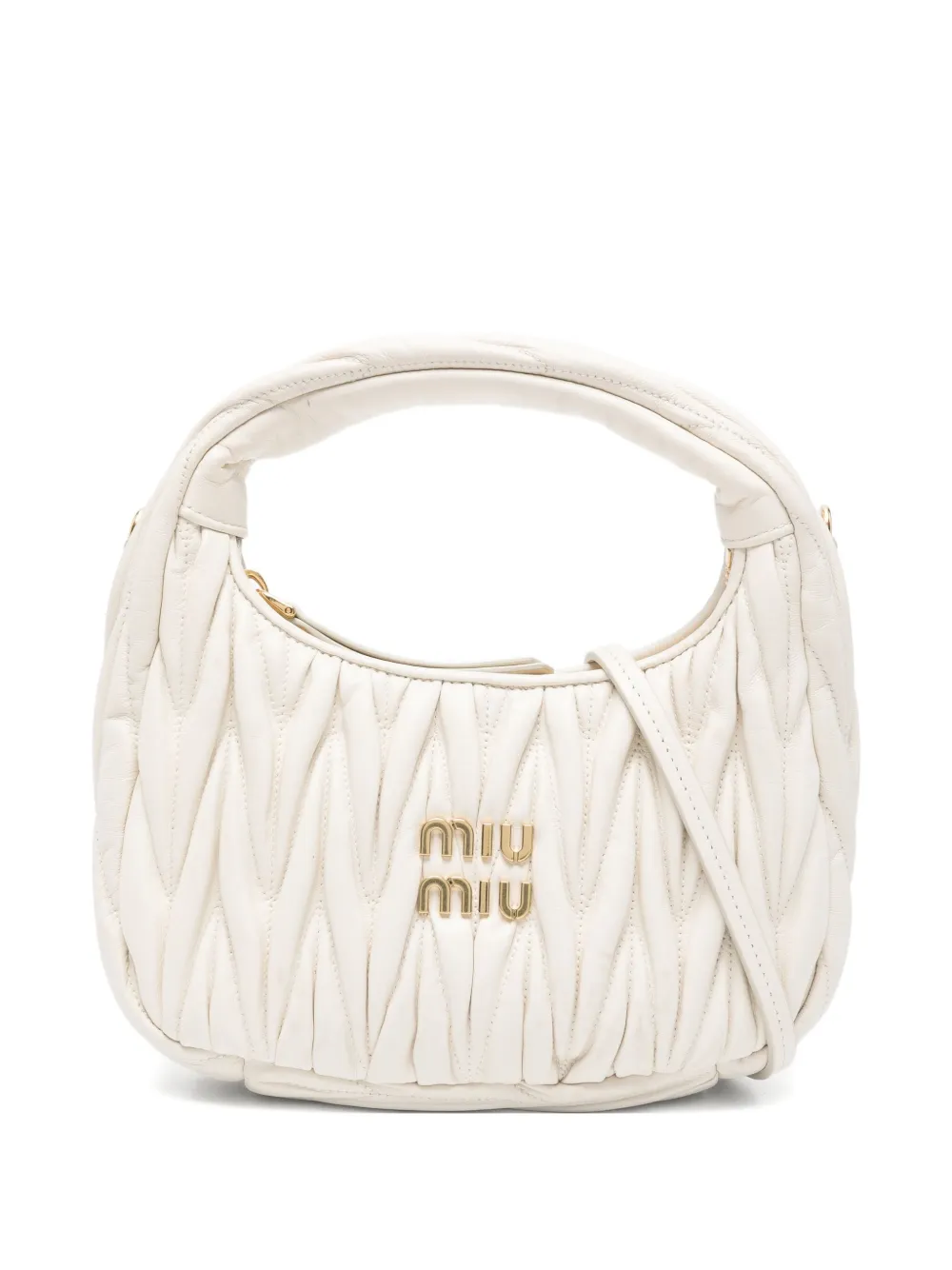 Miu Miu Pre-Owned Wander matelassé shoulder bag | White | Image 1