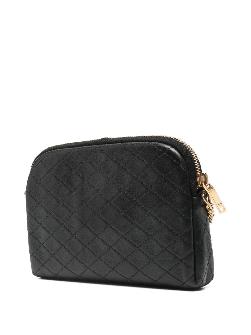 SAINT LAURENT Pre-owned Gaby Quilted Cross Body Bag In Black