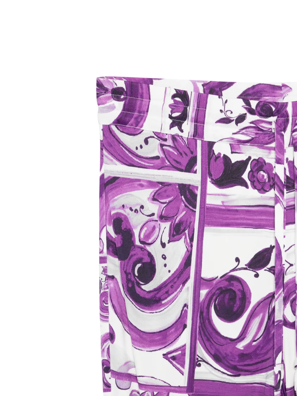 Pre-owned Dolce & Gabbana Graphic-print Track Pants In White