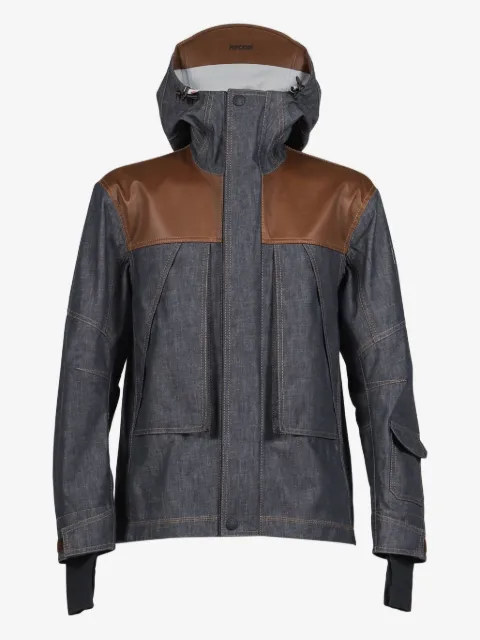 Moncler Grenoble جاكيت 'لانغتانغ' بهودي وأجزاء مخيوطة