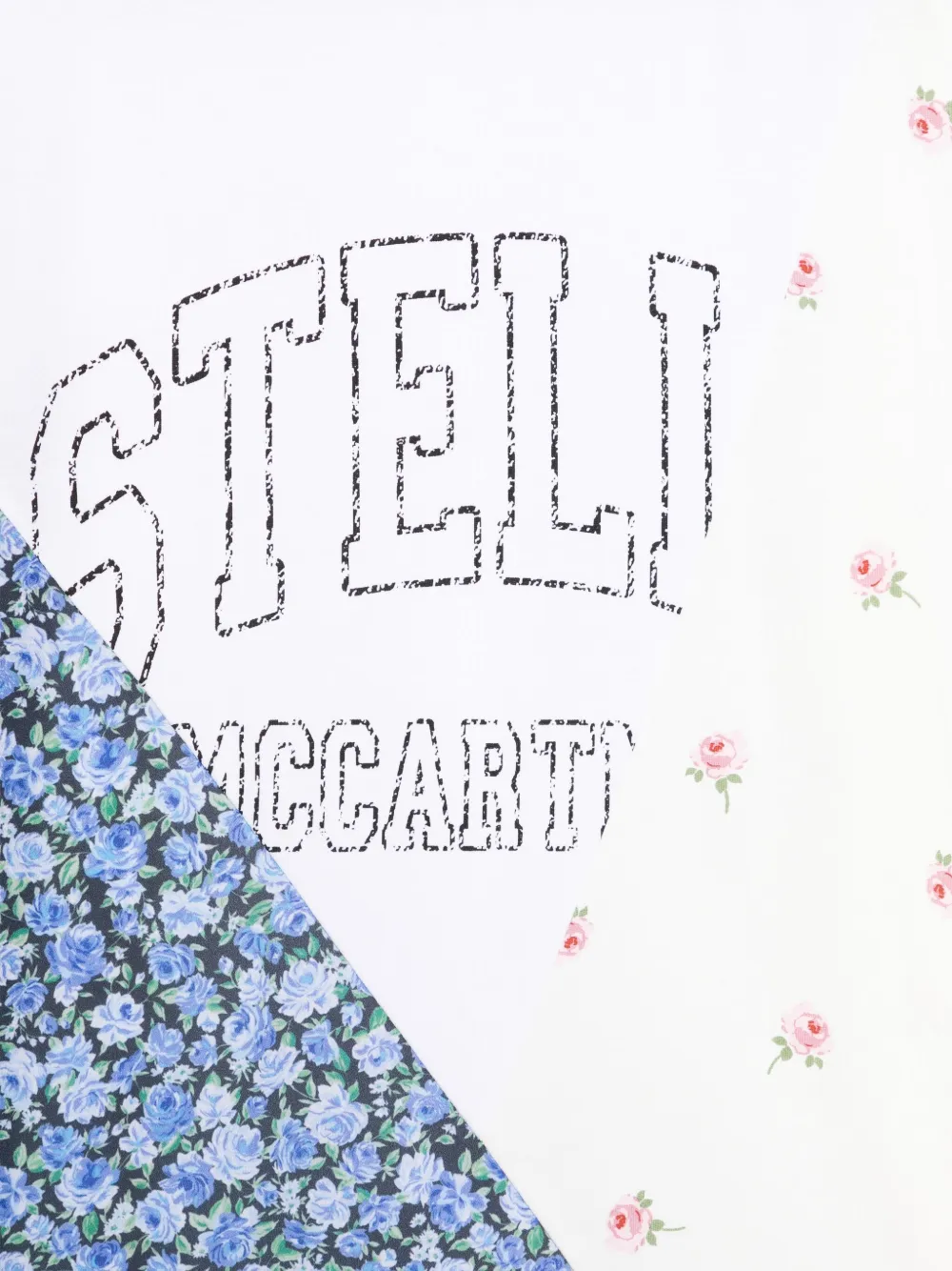 Stella McCartney Kids T-shirt met bloemenprint Wit