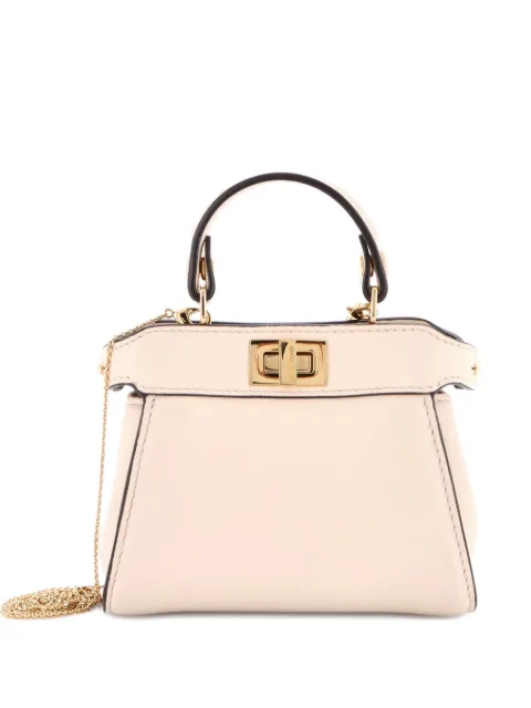 Fendi Pre-Owned Peekaboo Bag Leather Nano crossbody bag
