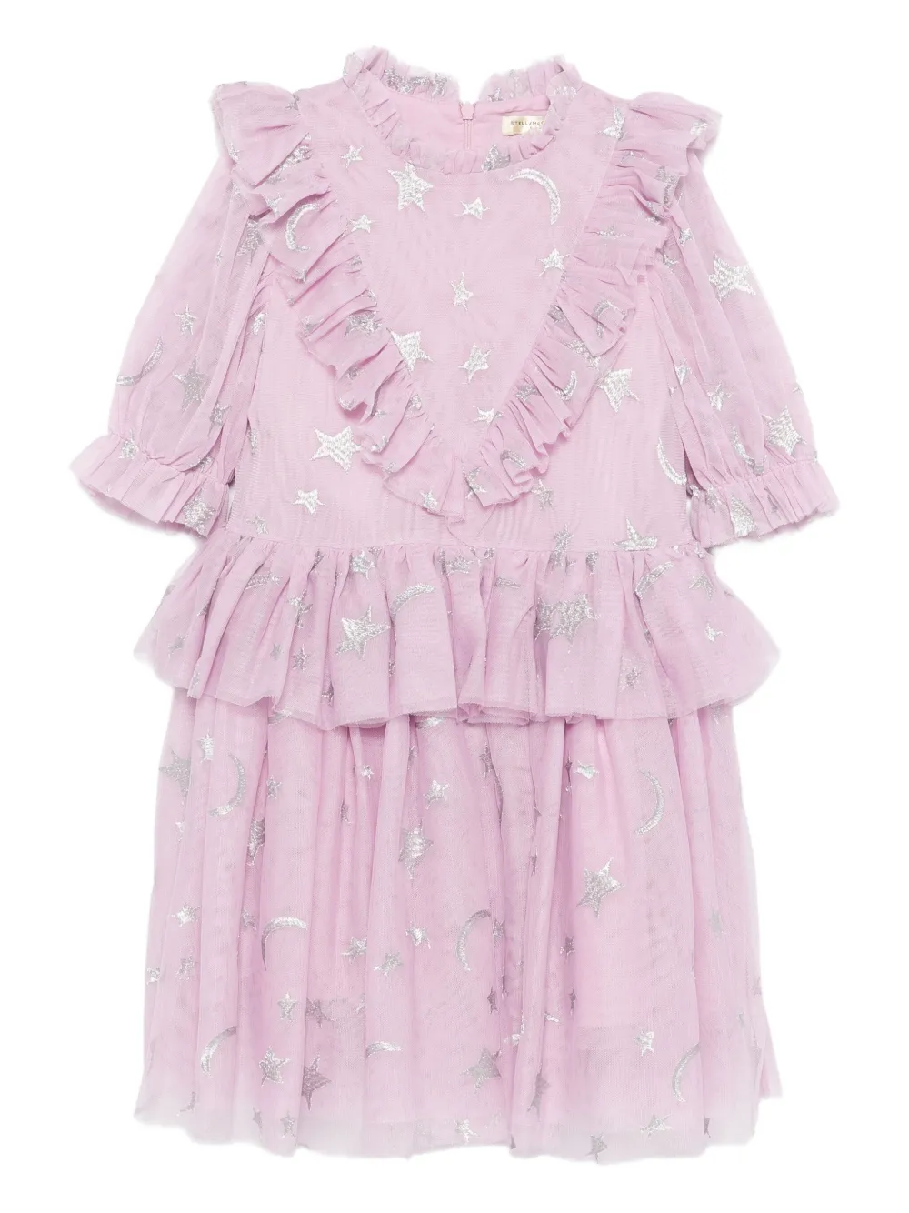 Stella McCartney Kids ruffled star-pattern dress - Viola
