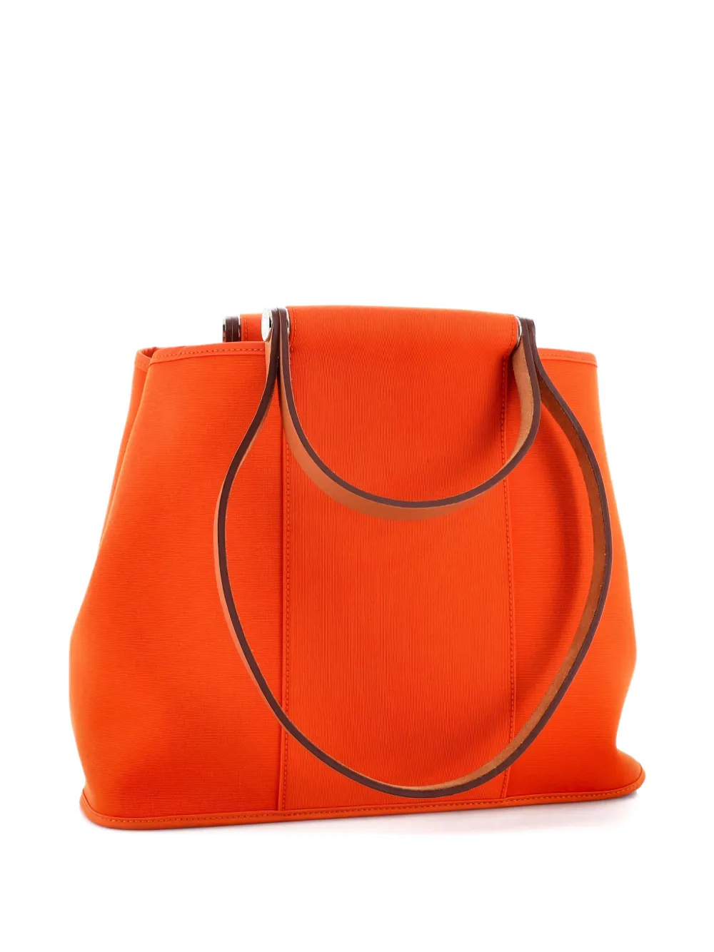 Pre-owned Hermes Cabag Handbag Toile And Leather 32 Tote Bag