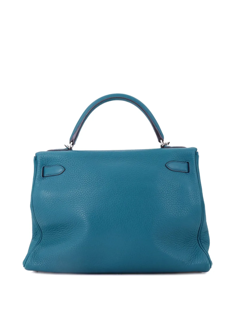 Hermès Pre-Owned Kelly Amazone Handbag Blue Clemence with Palladium Hardware 32 satchel | Pre-Owned | Image 2