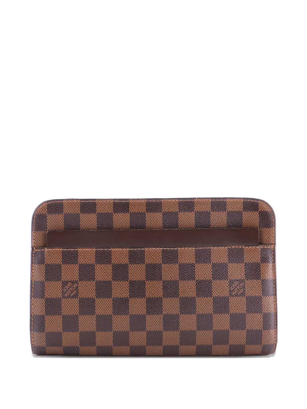 Louis Vuitton Pre-Owned Pochette Saint Louis Damier clutch bag - ブラウン Louis Vuitton Pre-Owned Pochette Saint Louis Damier clutch bag - ブラウン