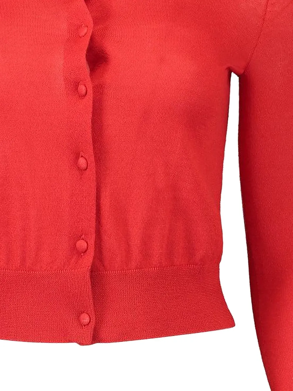  Adam Lippes Worth Button-up Cardigan - Red 