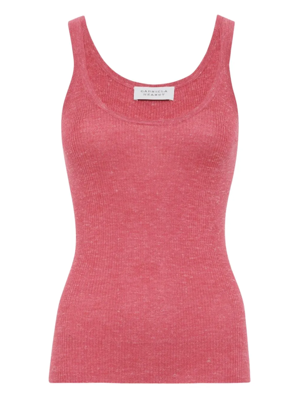 Gabriela Hearst Cinxia Fine-ribbed Tank Top In Pink