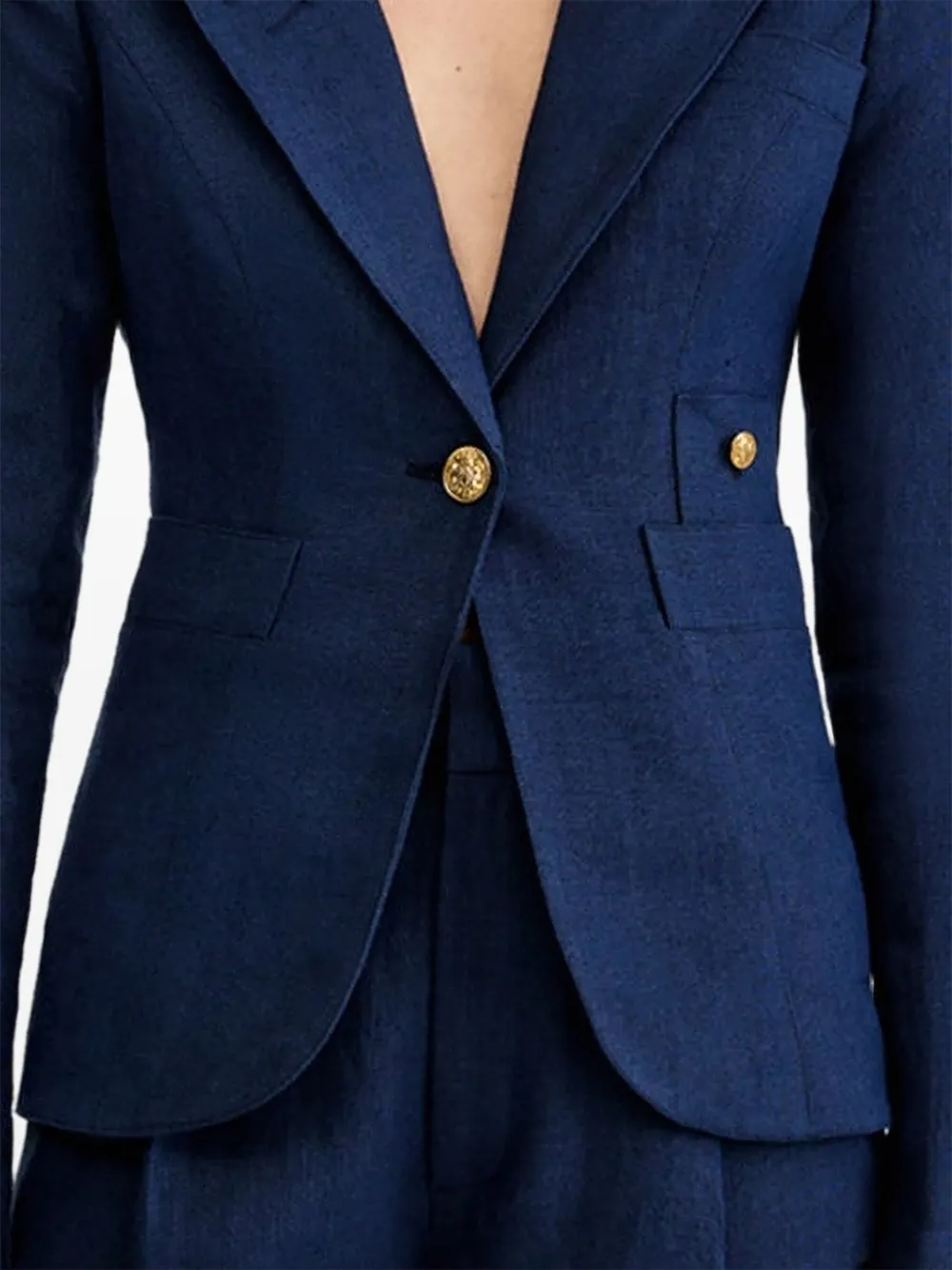  Smythe Single-breasted Wool Blazer - Blue 