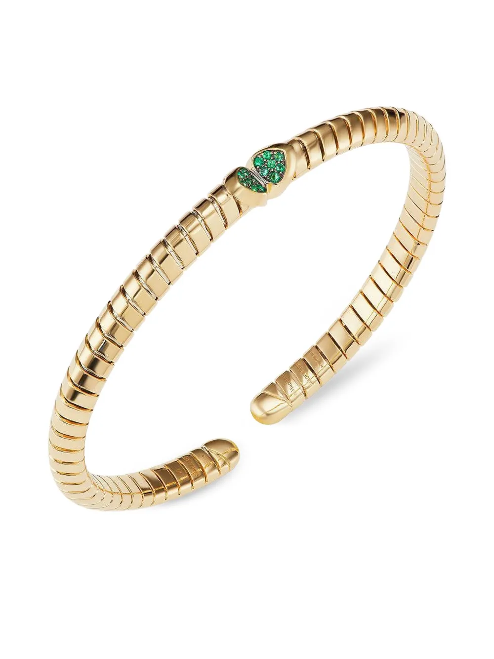 MARINA B 18K yellow gold Trisolina emerald bangle bracelet - Oro