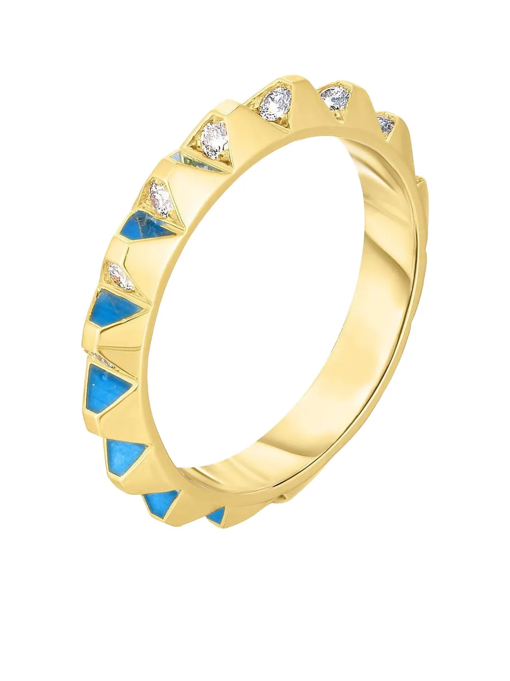 Cicada Jewelry 18K yellow gold Spike diamond ring - Oro