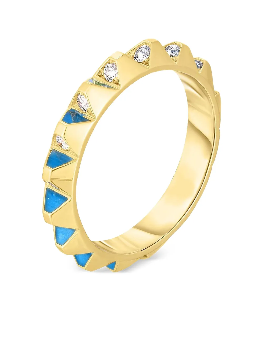 Cicada Jewelry Spike ダイヤモンド リング 18Kイエローゴールド - ゴールドトーン