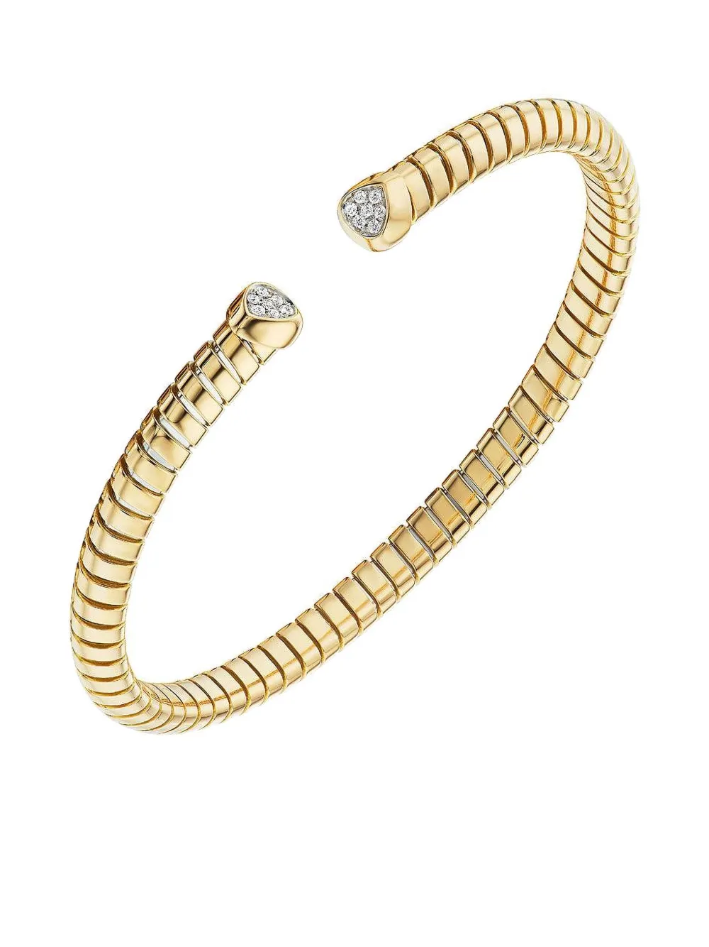 MARINA B 18K yellow gold and silver Trisolina diamond bracelet - Oro