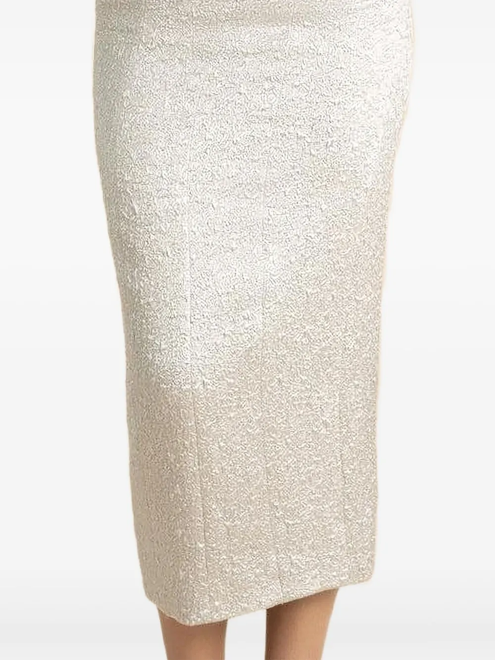 Adam Lippes Willa midi-jurk met V-hals - Zilver