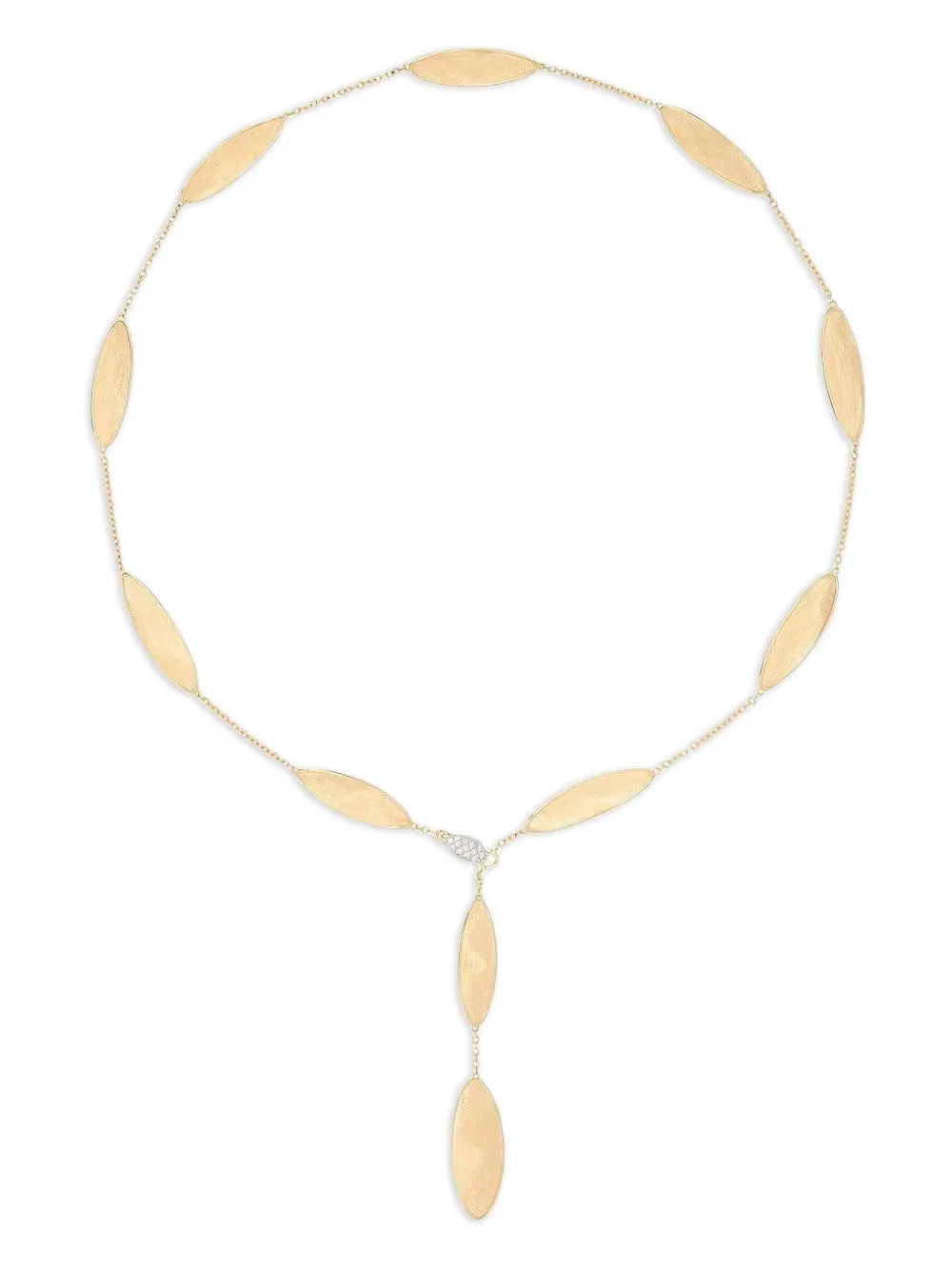 Marco Bicego Collana Lunaria Twist in oro giallo 18 carati con diamanti