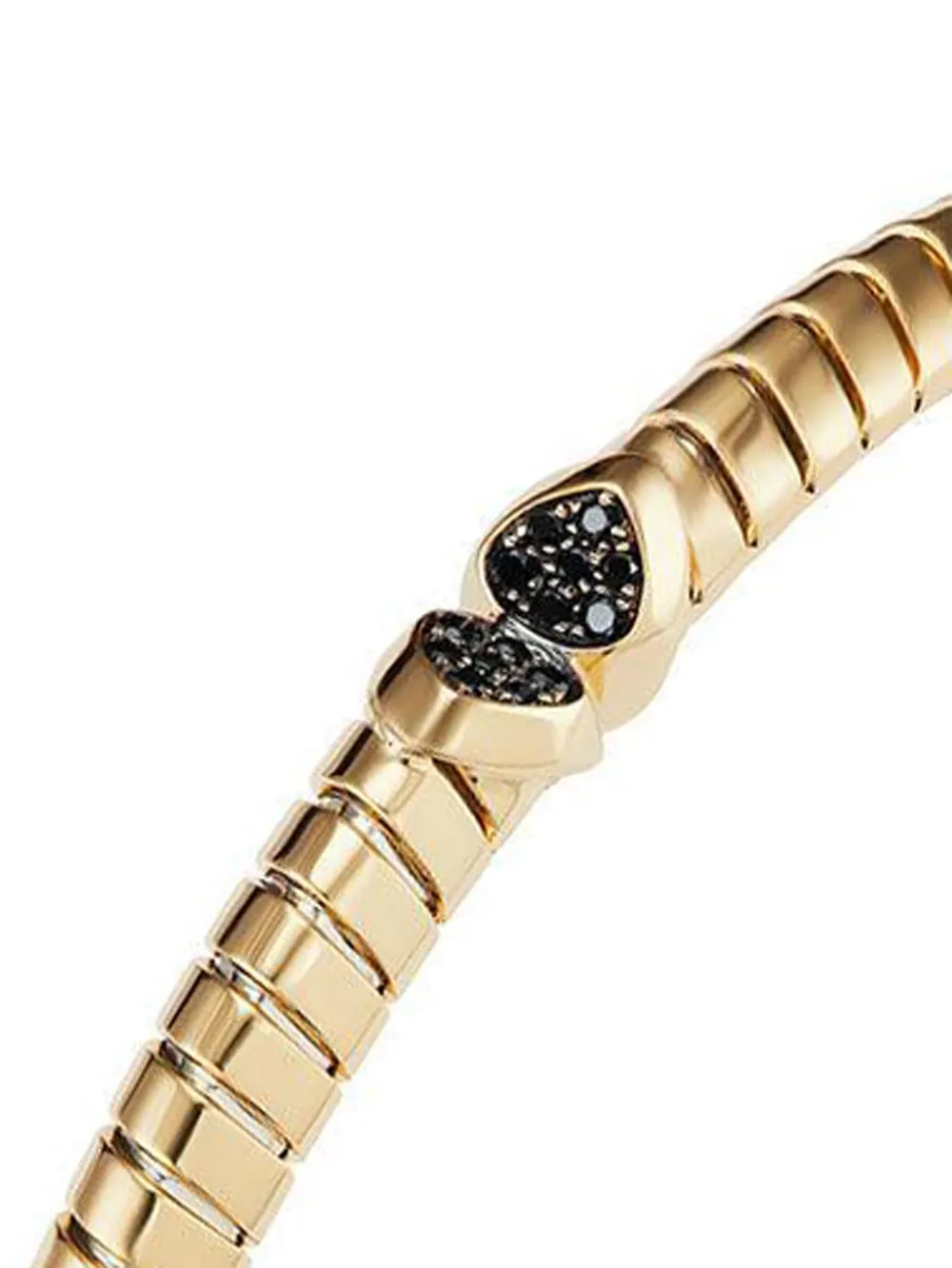  Marina B 18k Yellow Gold Trisolina Diamond Bangle Bracelet 