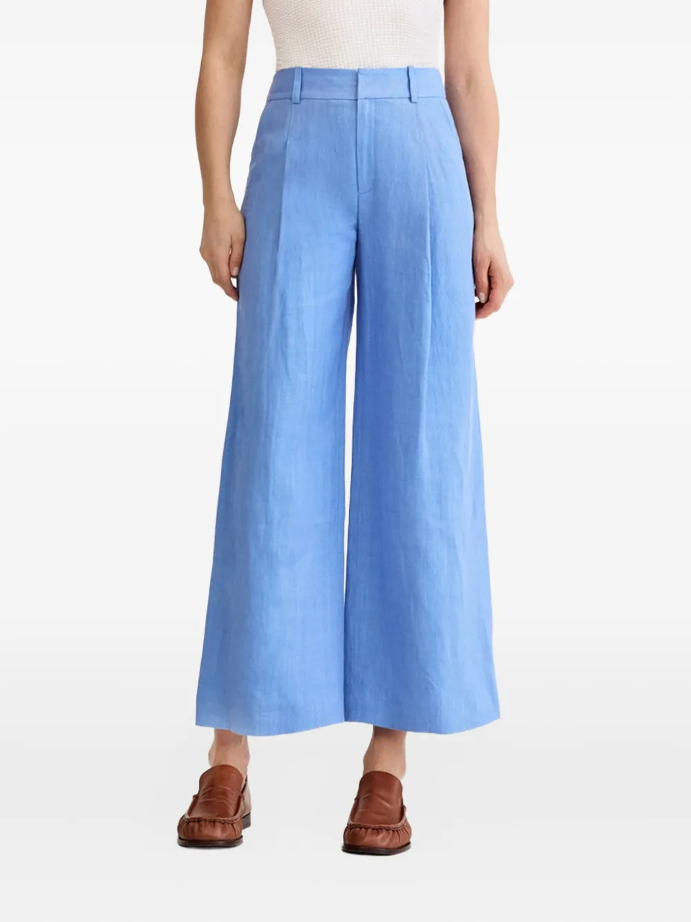 Smythe Pantaloni crop svasati - Blu