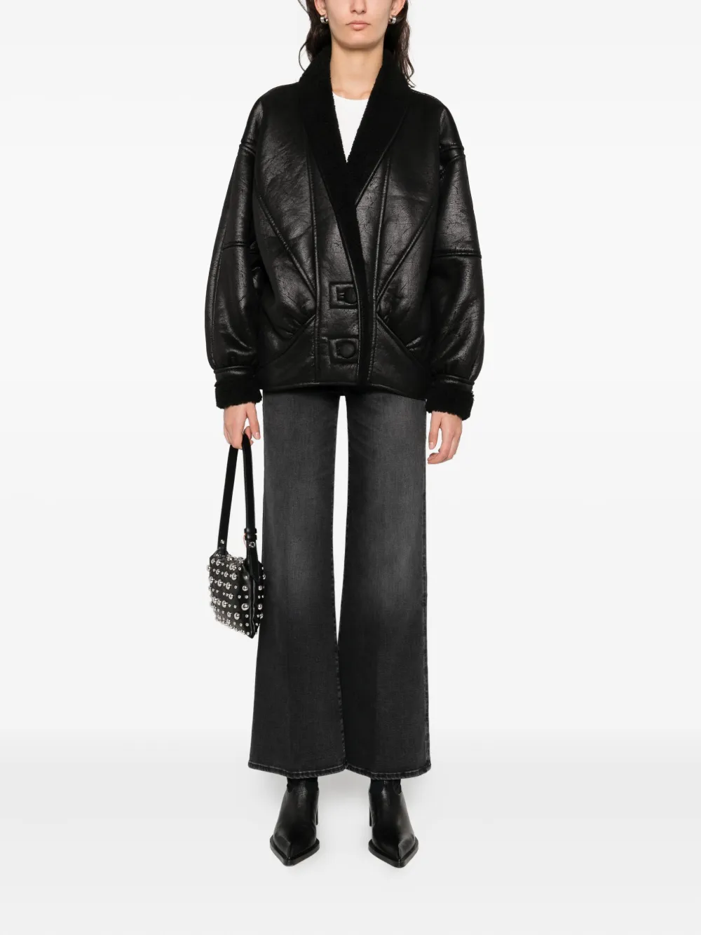 Nineminutes shearling trim jacket | Faux Fur & Shearling Jackets | Image 2