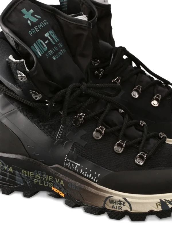 Premiata Midtreck lace-up Sneakers | Black | FARFETCH