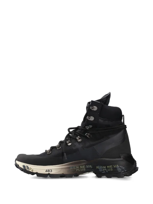 Premiata Midtreck lace-up Sneakers | Black | FARFETCH