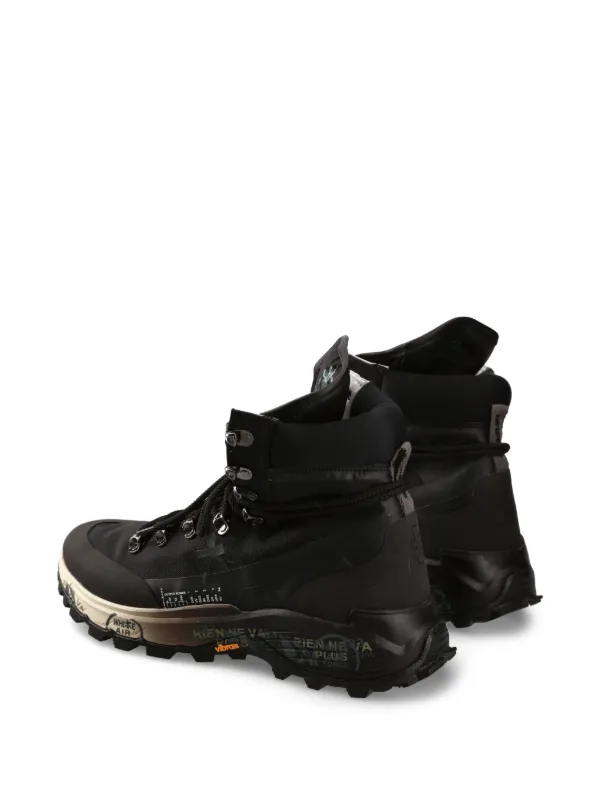 伊)PREMIATA ワークブーツ Premiata Midtreck lace-up Sneakers | Black | FARFETCH