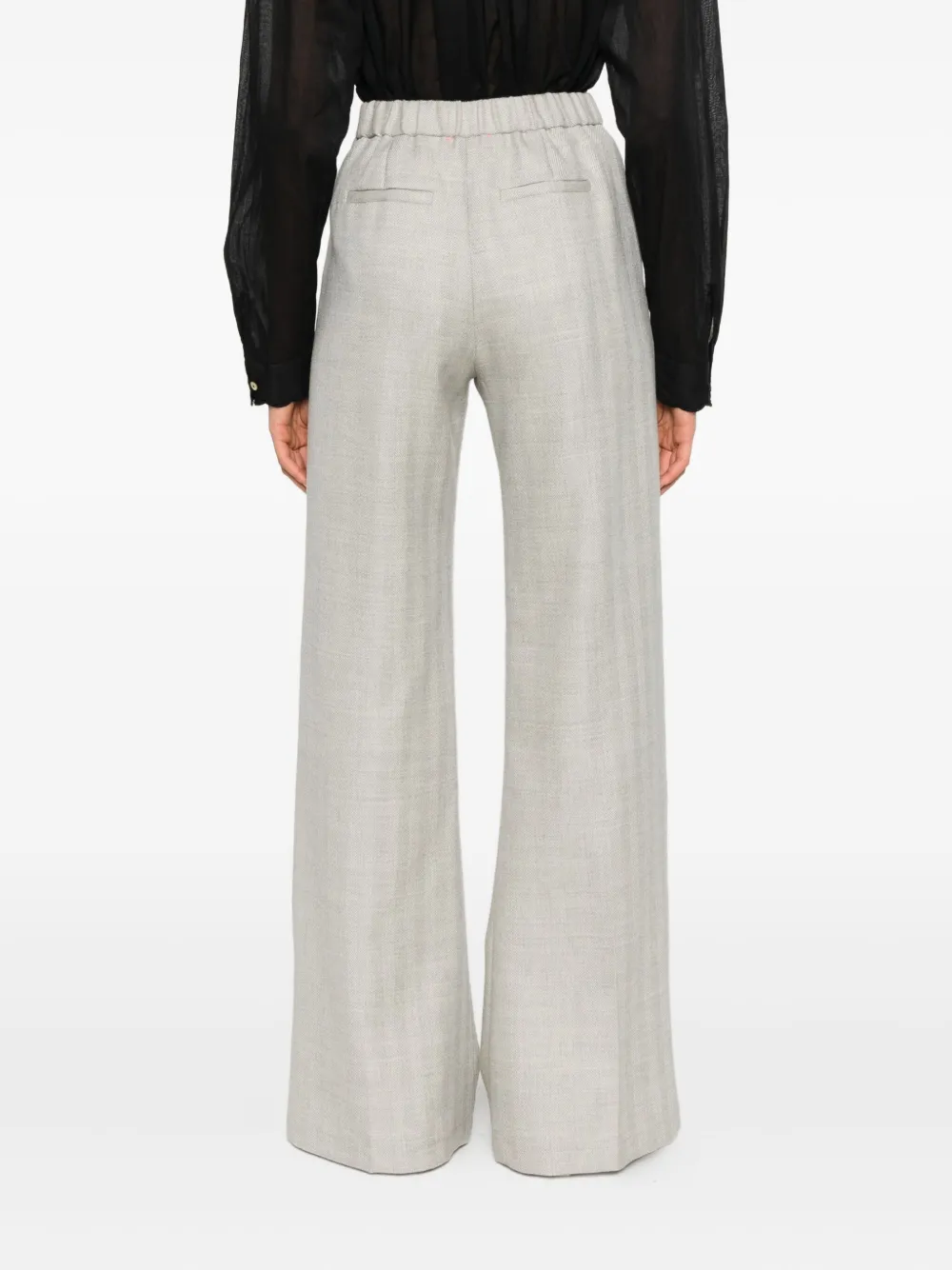Forte Forte Flared Trousers In Gray