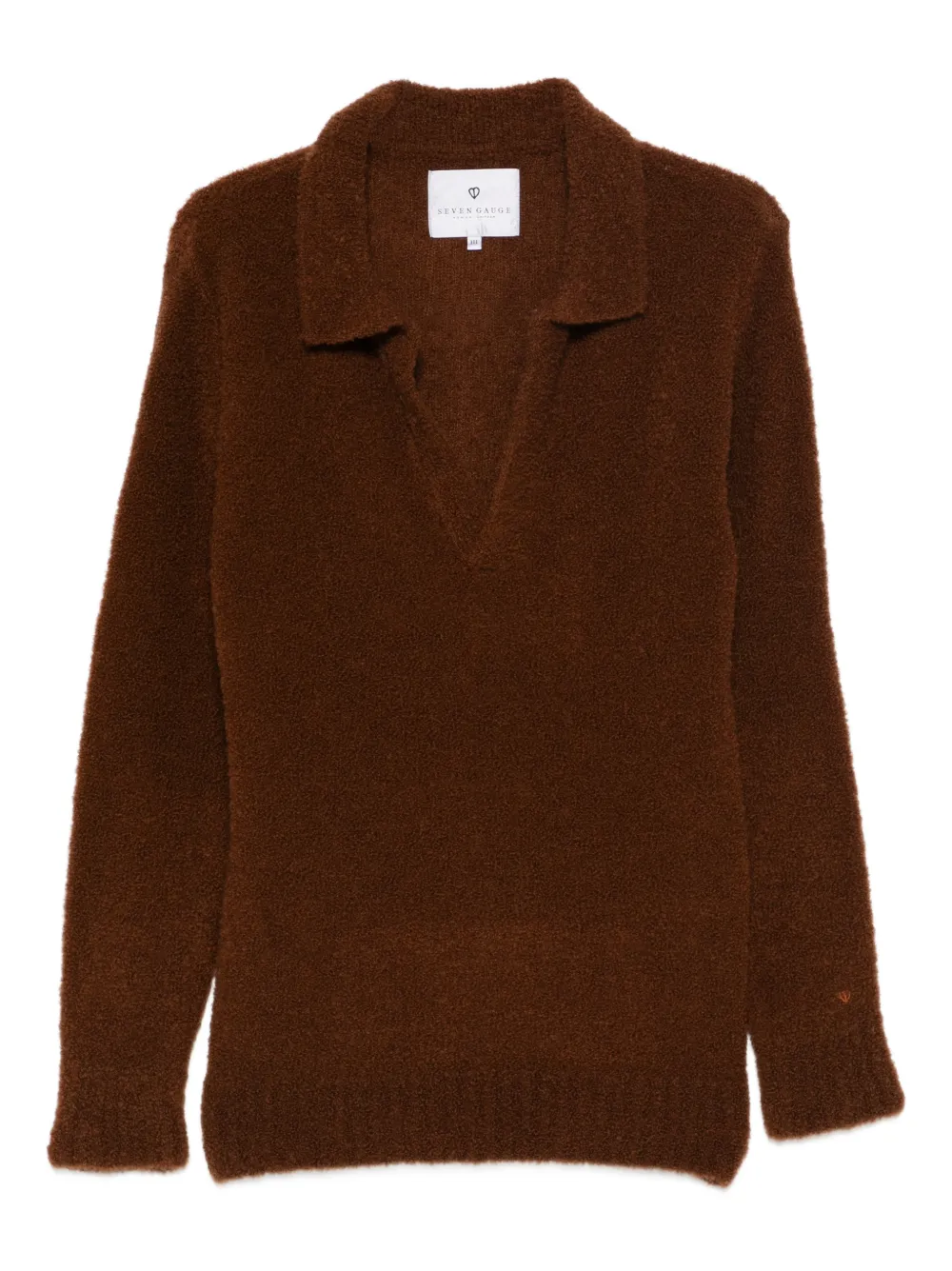 SEVEN GAUGE bouclé sweater | Brown | Image 1