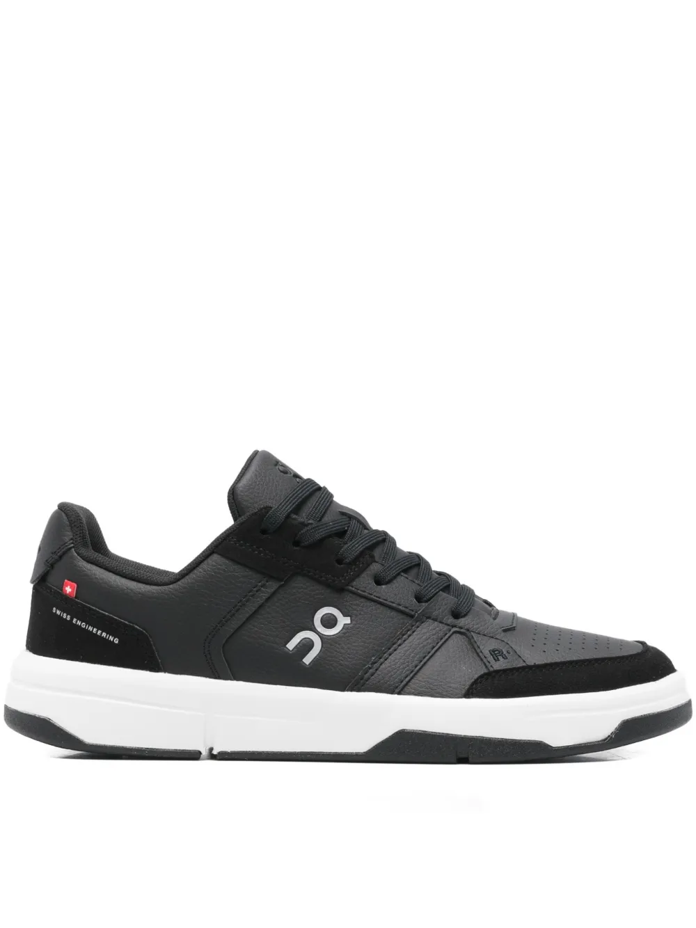 On Running The Roger Clubhouse perforated sneakers | Black | Image 1