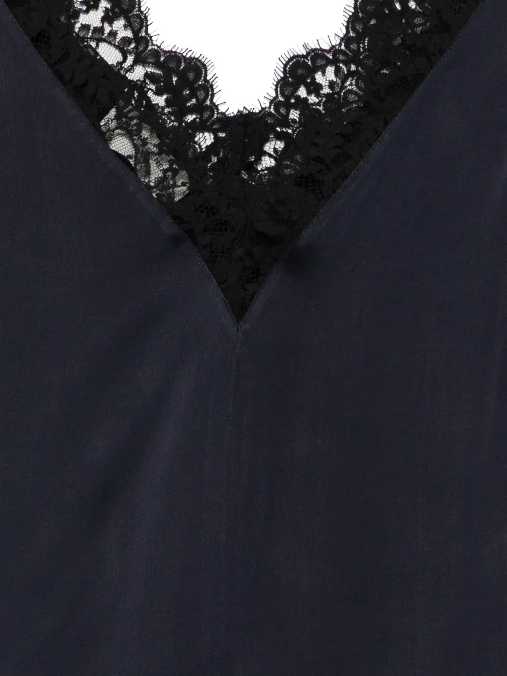 Officine Generale Liana Lace-trim V-neck Top In Animal Print