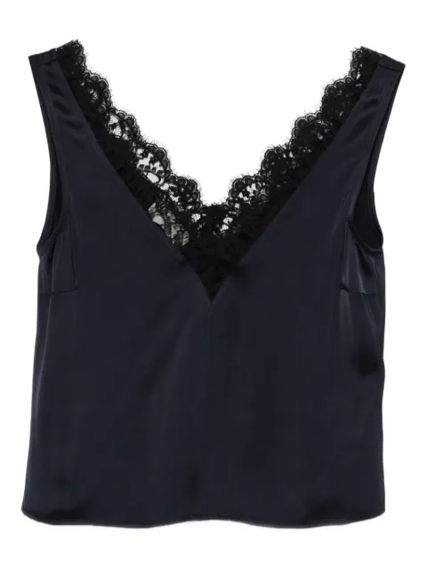 Officine Generale Liana lace-trim V-neck top