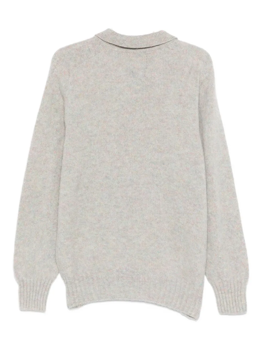 Howlin' Ghost Pressure Buttoned Polo Shirt In Gray