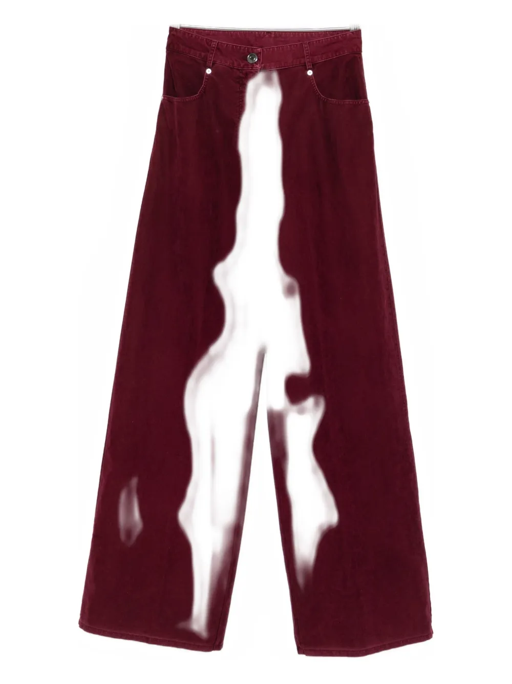 Forte Forte Cotton Trousers In Burgundy