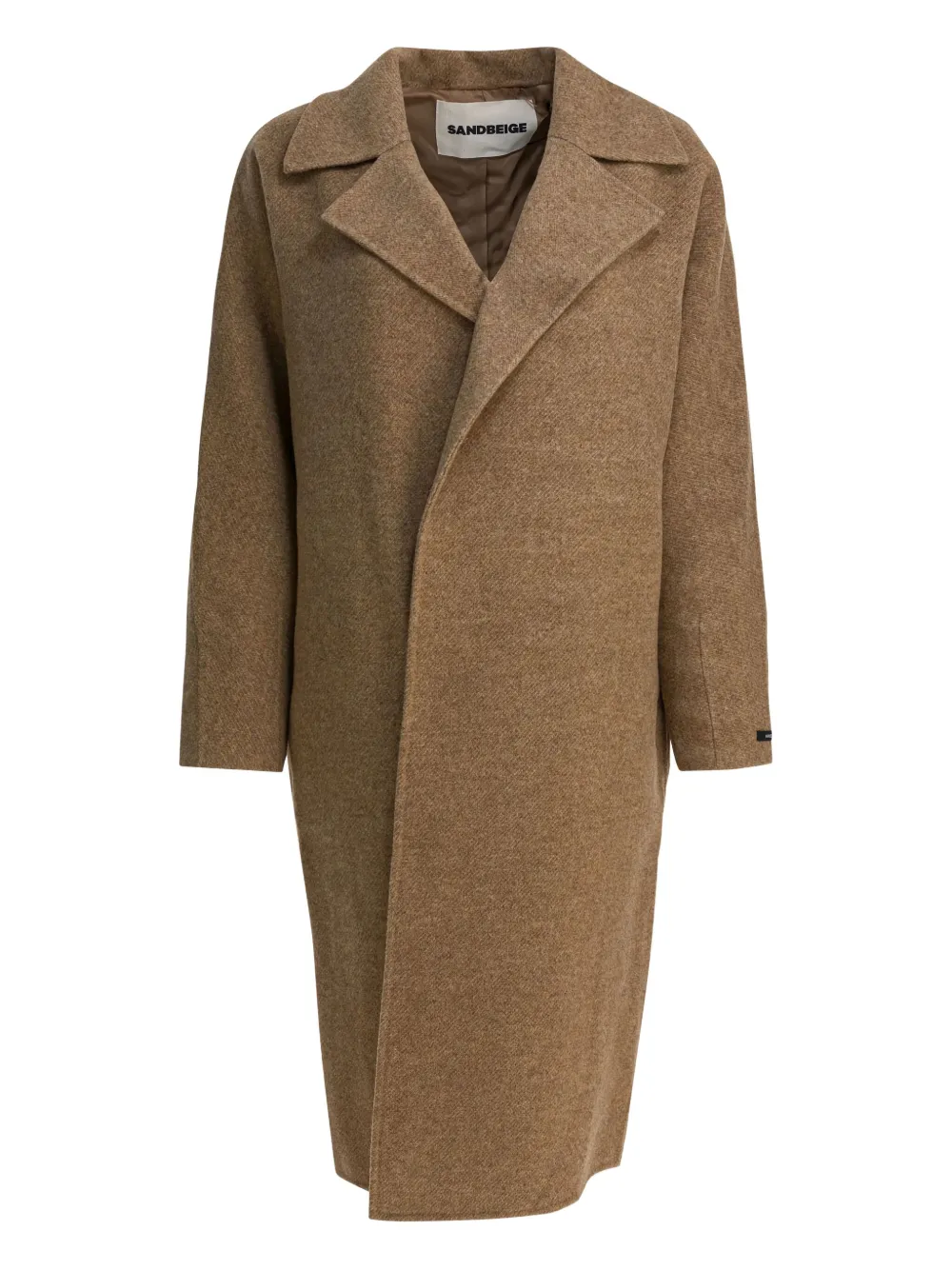 SANDBEIGE wool collared coat | Brown | Image 1