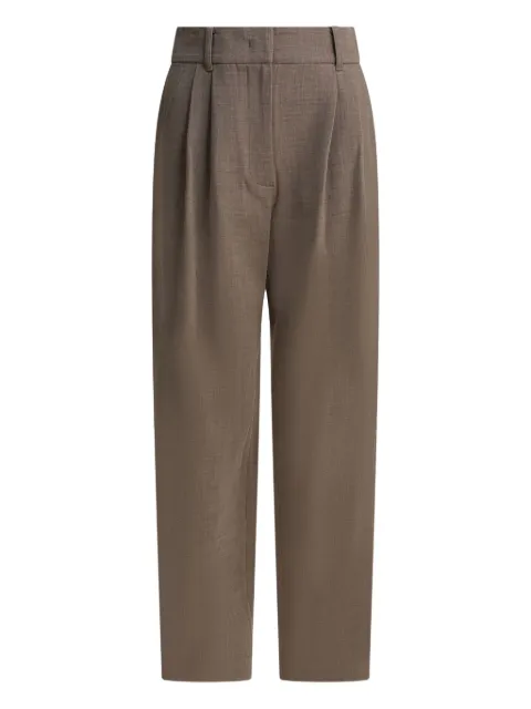 SANDBEIGE pleated trousers