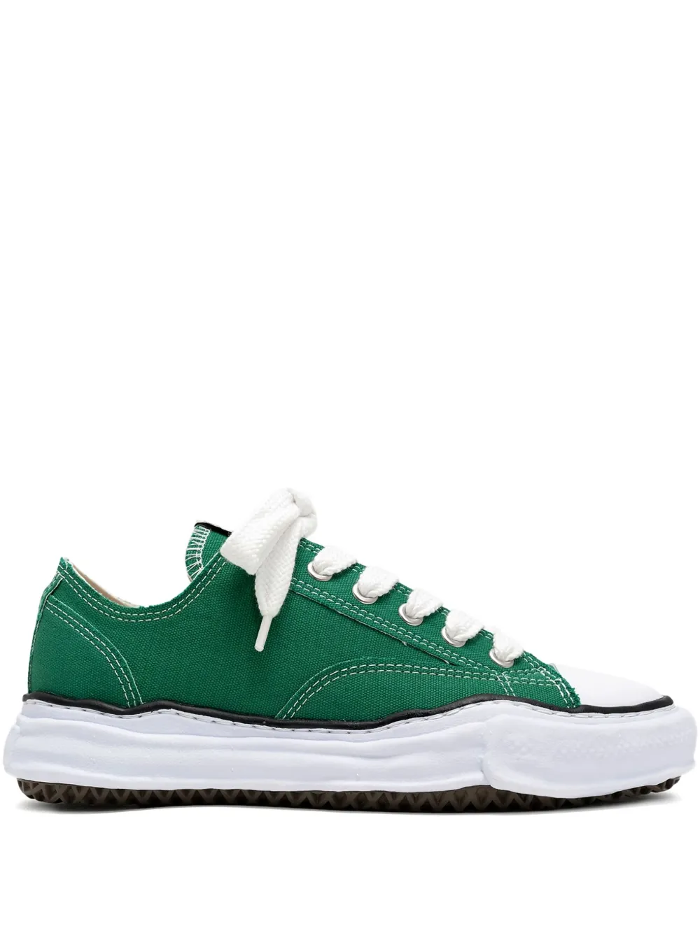 Miharayasuhiro Peterson Canvas Low-top Sneakers In Green