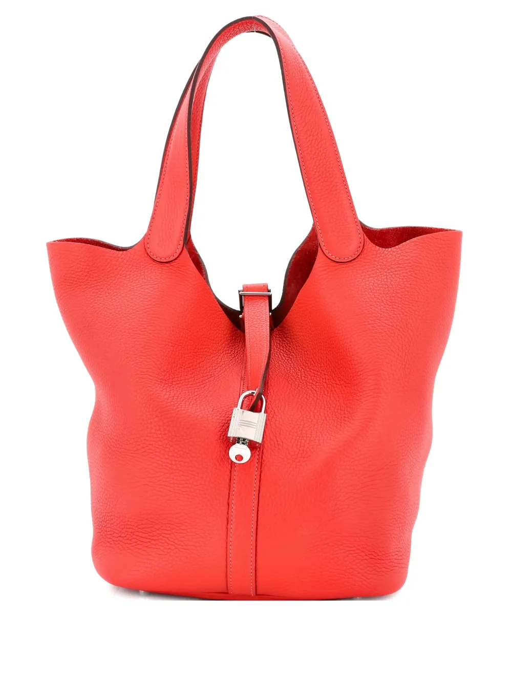 Hermès Pre-Owned Picotin Lock Bag Clemence GM bucket bag | Red | Image 1