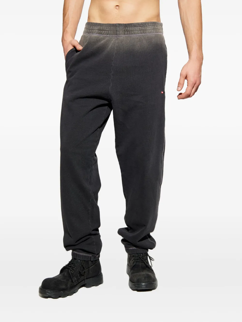 Diesel P-Marf trainingsbroek met logodetail Zwart