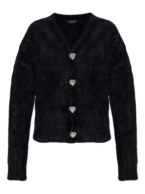 Balenciaga heart-embellishment cardigan