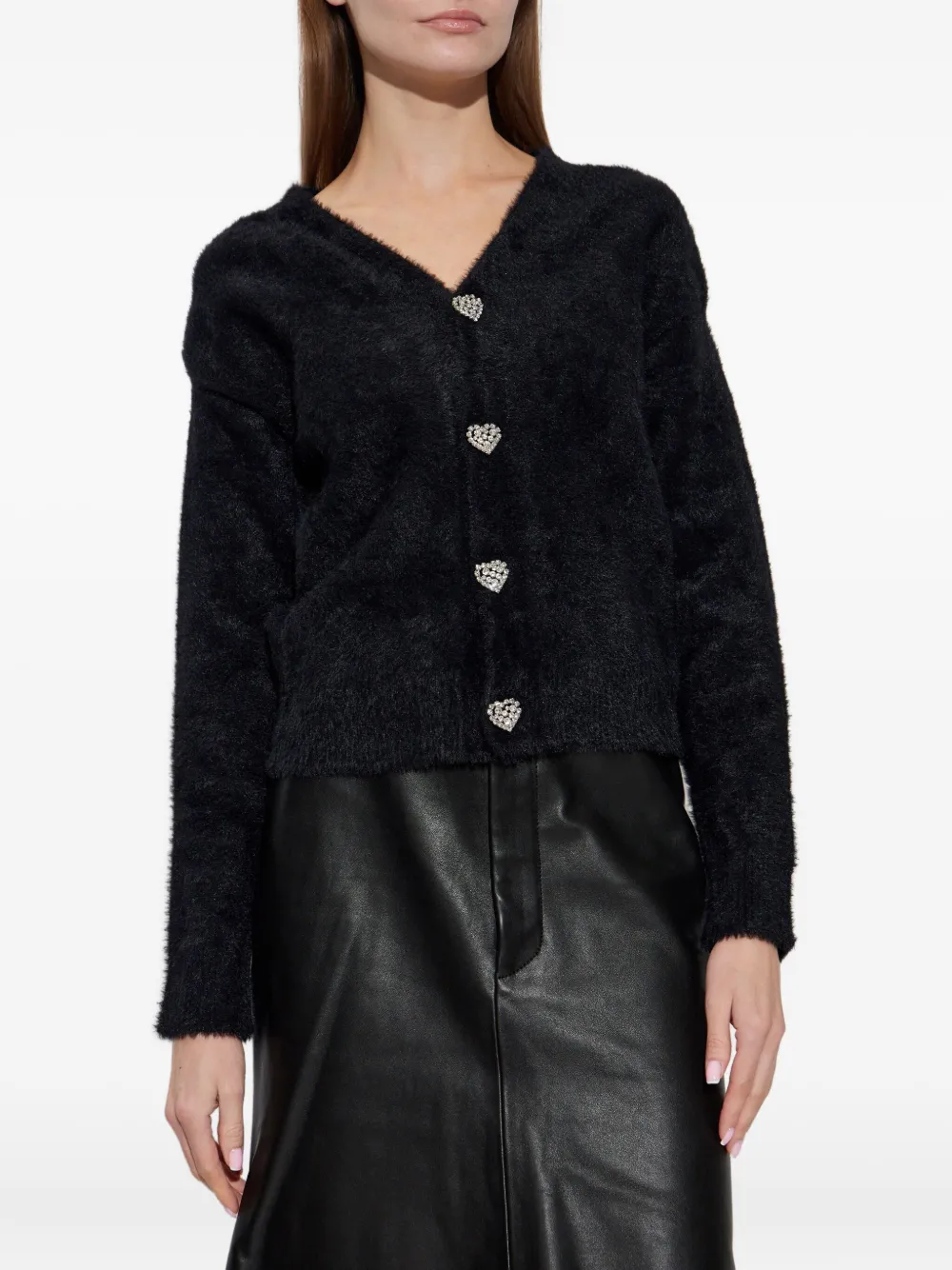 Balenciaga Vest verfraaid met hart Zwart