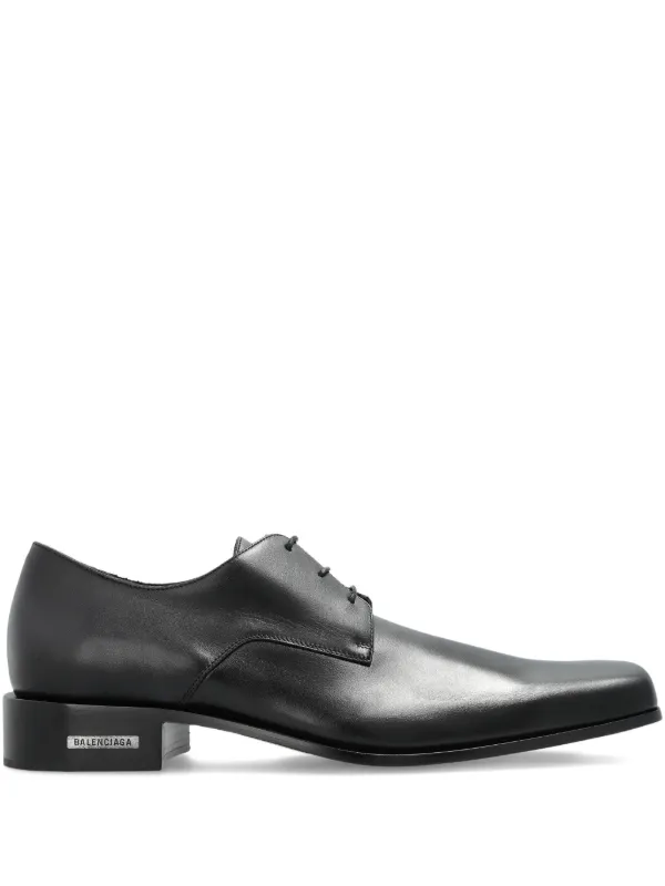 Balenciaga Square Toe Oxford Shoes Black FARFETCH