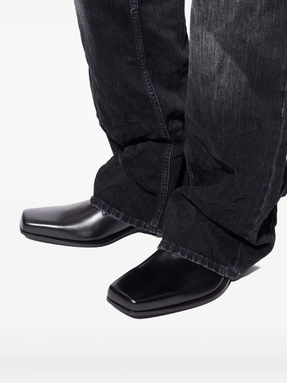 Balenciaga Oxford schoenen met vierkante neus Zwart