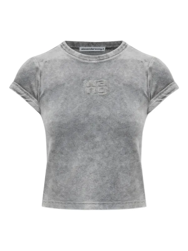 alexanderwang ロゴ Tシャツ グレー Alexander Wang ロゴ Tシャツ | グレー | FARFETCH JP